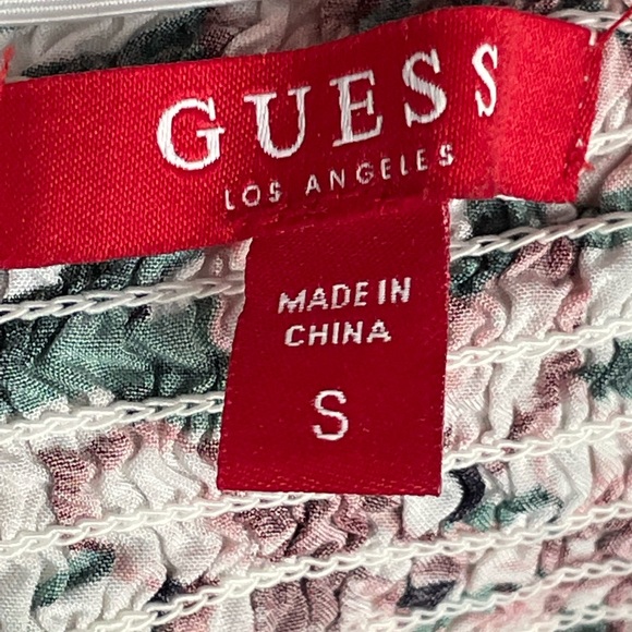 Guess stretchy crop top with flower pattern - Picture 3 of 3